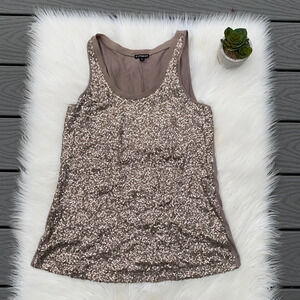 Express sequin tank top